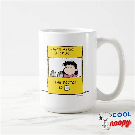 Peanuts Lucy The Doctor Is In Mug