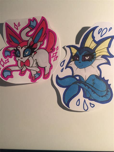 Sylveon And Vaporeon By Xxgalaxyrainxx On Deviantart