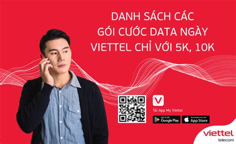 Danh sách các gói cước data ngày Viettel chỉ với 5k 10k