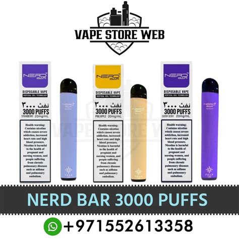 Get The Ultimate Vape In Dubai Nerd Bar 3000 Puffs