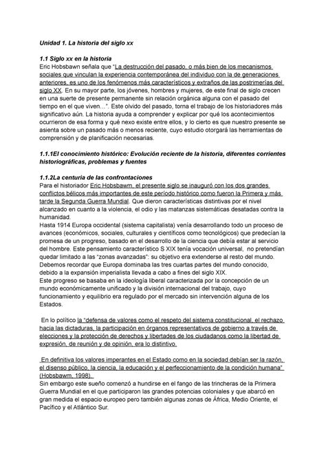 Huc Unidad 1 Y 2 Resumen Del Modulo De La Materia Unidad 1 La