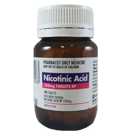 Nicotinic Acid 250mg 100 - Riverview Pharmacy