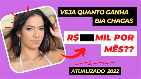 Quanto Ganha Bia Chagas Atualizado 2022 YouTube