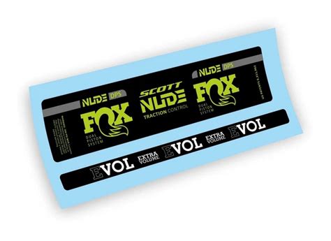 FOX SCOTT NUDE DPS Traction Control Adesivi Per Ammortizzatore Posterior
