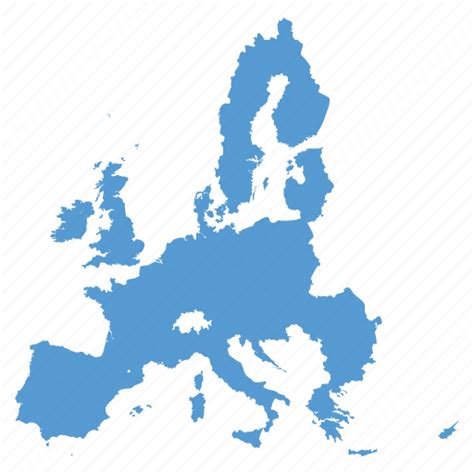 Eu Europe European Location Map Navigation Union Icon