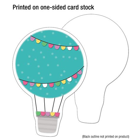 Colorful Hot Air Balloon Bulletin Board Decor Carson Dellosa