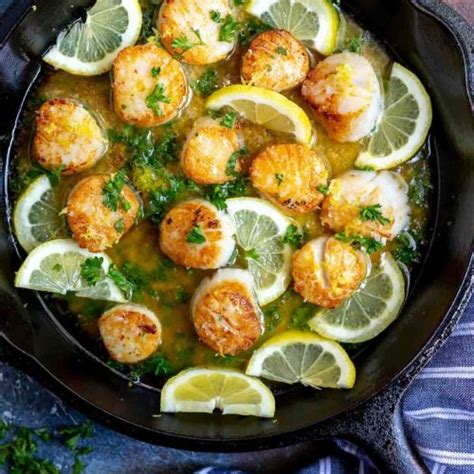 Lemon Butter Seared Scallops → So Easy Wonkywonderful