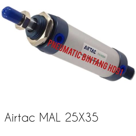 Jual Cylinder Pneumatic AIRTAC MAL 25x35 Bulat Shopee Indonesia