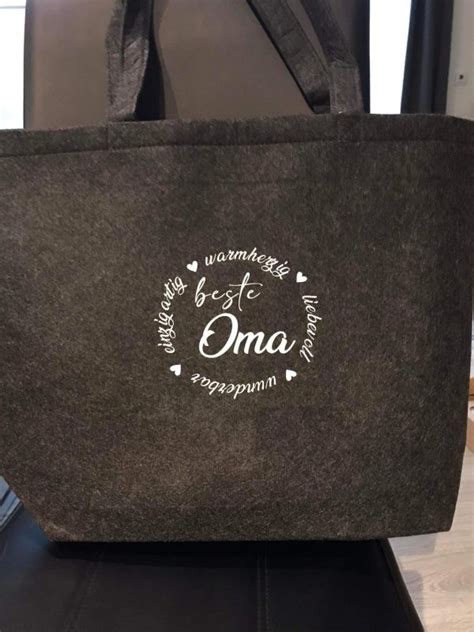 Filztasche Beste Oma Herzst Ck Deco