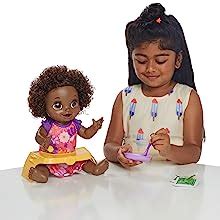 Amazon Baby Alive Happy Hungry Baby Brown Straight Hair Doll