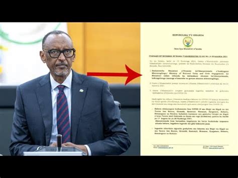 Imyanzuro Itunguranye Y Inama Y Abaminisitiri Yayobowe Na P Kagame