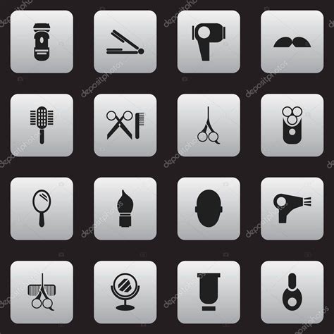 Set De Iconos De Peluquer A Editables Incluye S Mbolos Como