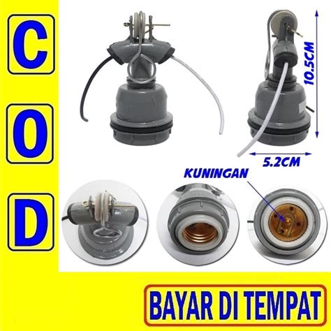 Jual PAC 12A Fitting Gantung Keramik Fiting Lampu Gantung Jalan E27