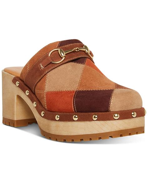 Madden Girl Womens Singrid Patchwork Platform Clogs Macys