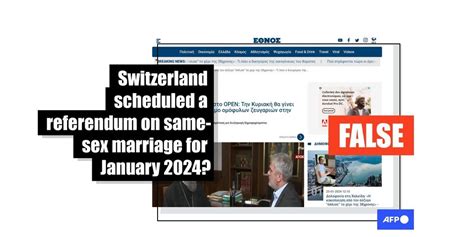 Greek Bishop Falsely Claimed Switzerland Planned A Referendum On Same Sex Marriage For January