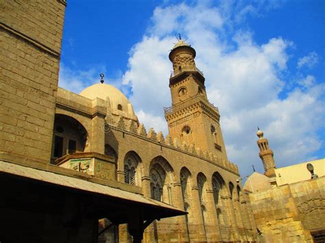 Al Azhar Al Hussein Khan El Khalili And Al Moez Street In Cairo In