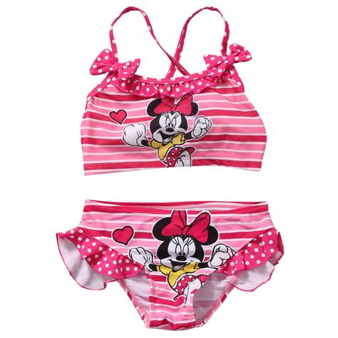 2018 conjunto de Bikini Tankini de 2 uds adorable y adorable niña rosado para verano traje