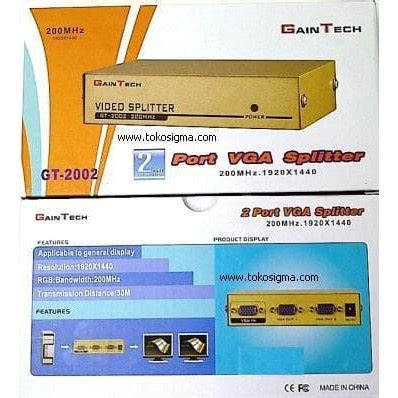 Jual Vga Splitter Gaintech Shopee Indonesia