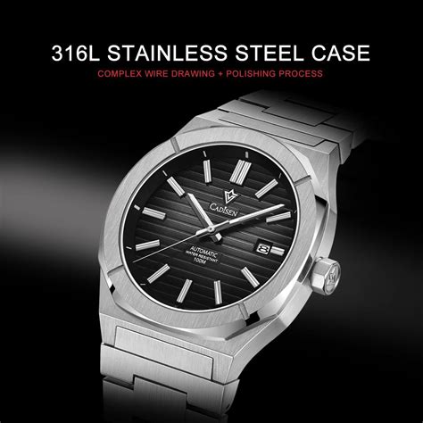 Купить CADISEN новые роскошные мужские часы с коробкой ...