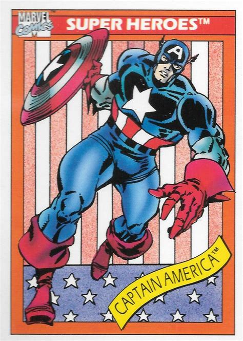 Captain America Impel Marvel Universe Base Price Guide Sports