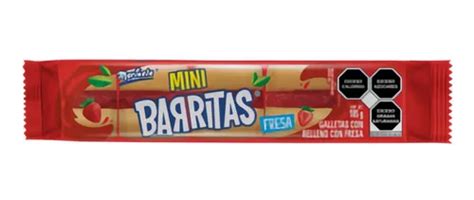 Marinela Barritas Galletas Mini Con Relleno De Fresa