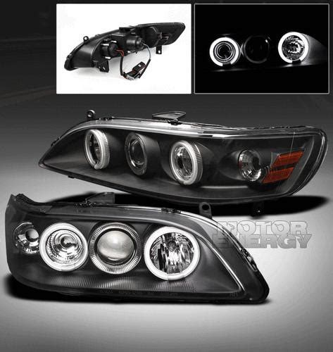 Find Honda Accord Ccfl Halo Projector Headlight Black