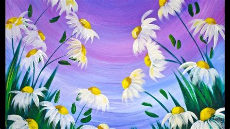 Easy Spring Flower Paintings