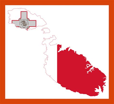 Flag map of Malta | Maps of Malta | Maps of Europe | GIF map | Maps of the World in GIF format ...