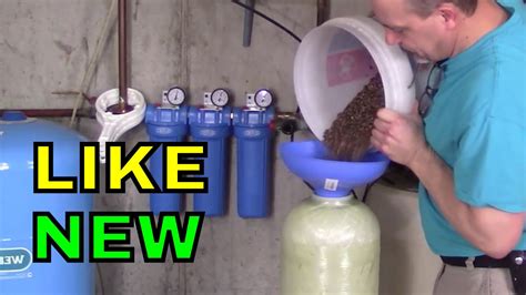 How To Rebed Water Softener Resin Replacement YouTube