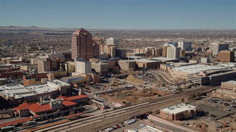 4K Aerial/Drone Albuquerque Downtown Stock Video Footage 00:09 SBV