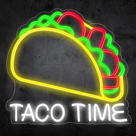 Amazon HEVMEVENI Large LED Taco Neon Sign Tacos Led Lights