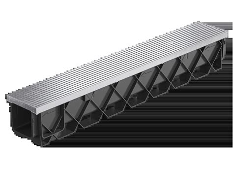 Storm Drain Pro 100 1m With Class B Linear Heel Guard Grate Reln