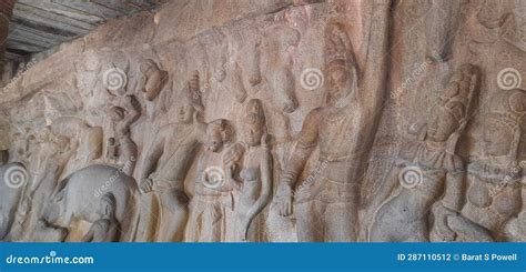 Monuments at Mahabalipuram stock photo. Image of group - 287110512