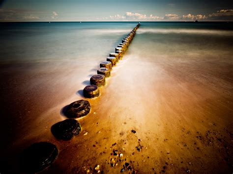 Wallpaper Sinar Matahari Matahari Terbenam Laut Pantai Pasir