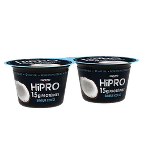 Hipro yaourt protéiné saveur Coco Danone 2 x 160 g La Belle Vie