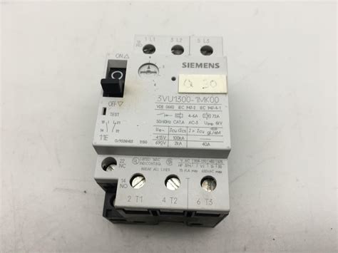 Siemens Leistungsschalter Vu Mk Circuit Breaker A