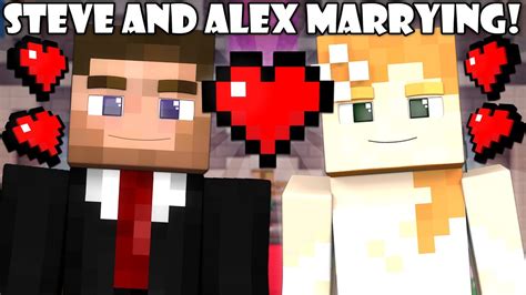 Minecraft Steve And Alex Kissing