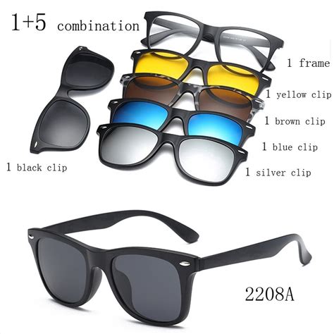 Fashion Clip On Magnetic Women Sunglasses Men Magnet Clip Myopia