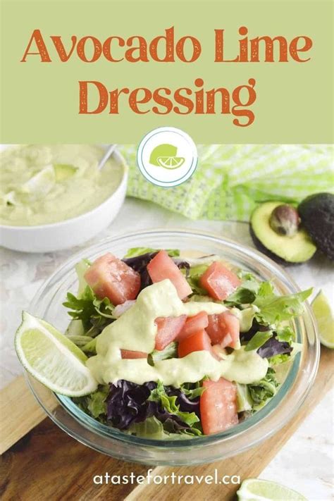 Creamy Avocado Lime Ranch Dressing Healthy Delicious Recipe