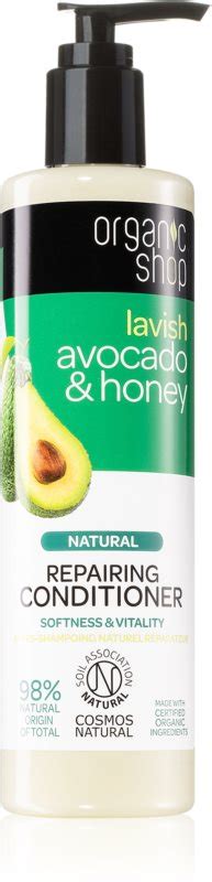 Organic Shop Natural Avocado Honey Acondicionador Regenerador Para