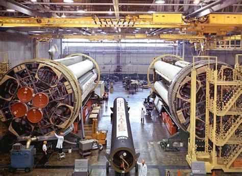 Saturn 1b Production Line At Chrysler Space Exploration Space Flight