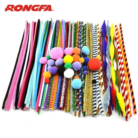 Kids B Crafty 100pcs Pipe Cleaners Covered Chenille Craft Pipe Cleaners