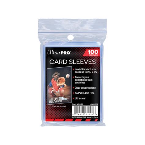 card sleeve ultra pro