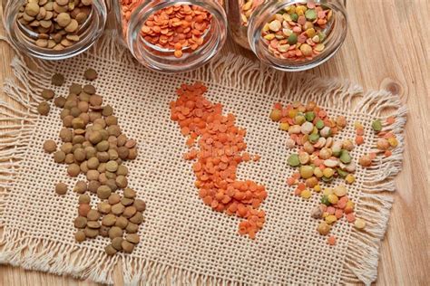 Various types of lentils stock photo. Image of food - 149406024