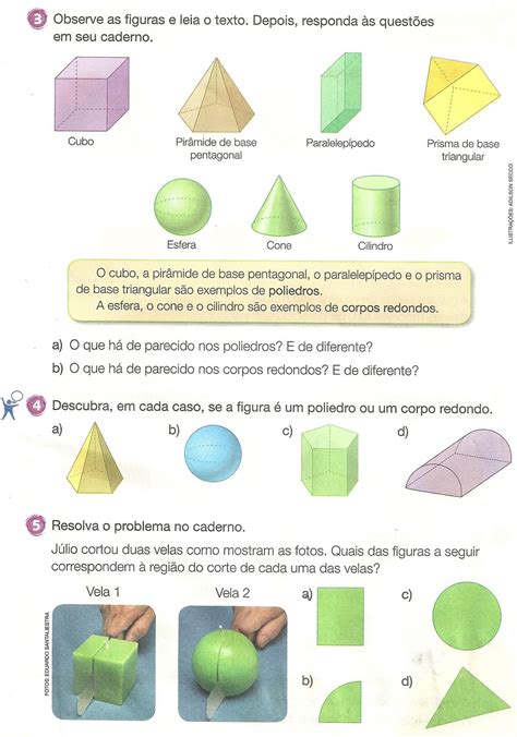 Atividades Poliedros E Corpos Redondos 5o Ano Gabarito