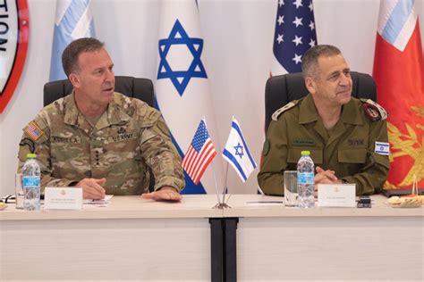 READOUT U S CENTCOM Commander Visited Israel Today To Meet With