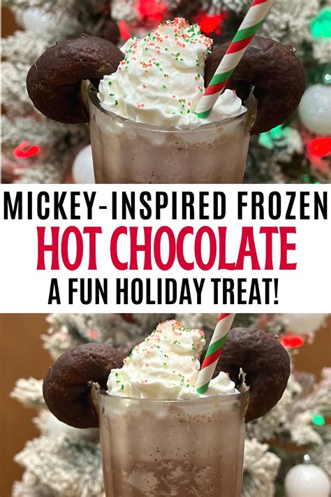 Mickey Inspired Frozen Hot Chocolate Recipe The Stress Free Christmas