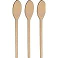 Amazon Inch Long Wooden Spoons For Cooking Oval Wood Mixing