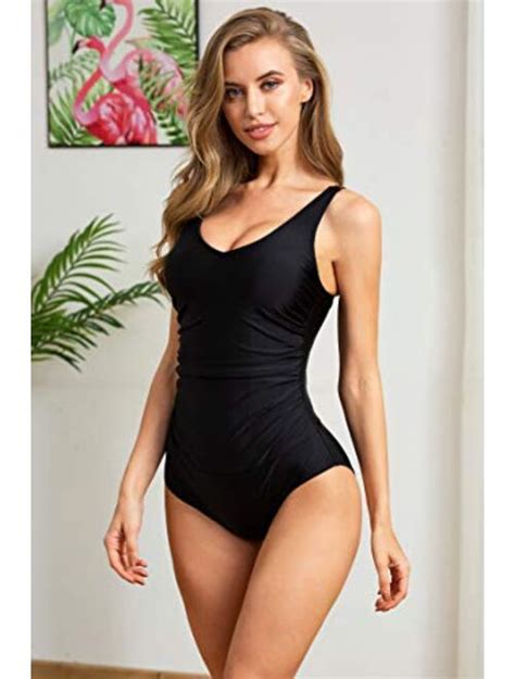 Buy Upopby Womens One Piece Swimsuit Tummy Control Padded Athletic