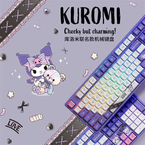 Akko B Kuromi Co Branded Mechanical Keyboard Wireless Bluetooth Three Mode Rgb Hot Plug